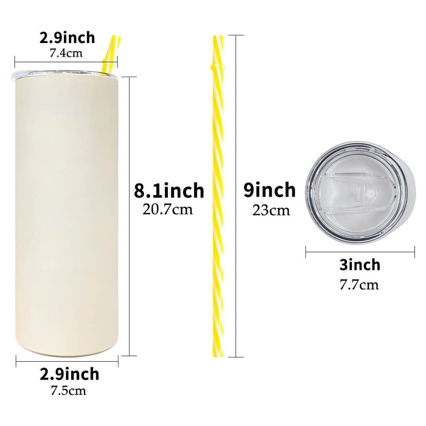 Macaroon Skinny Tumblers 20 oz