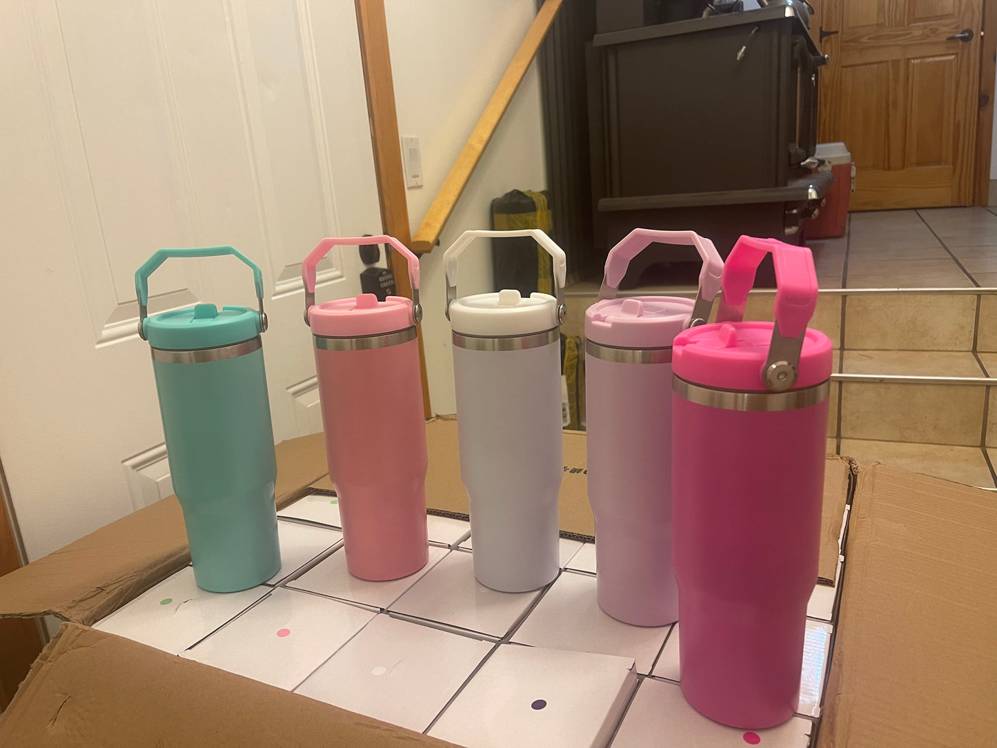Sublimation Tumbler with handle 30 oz
