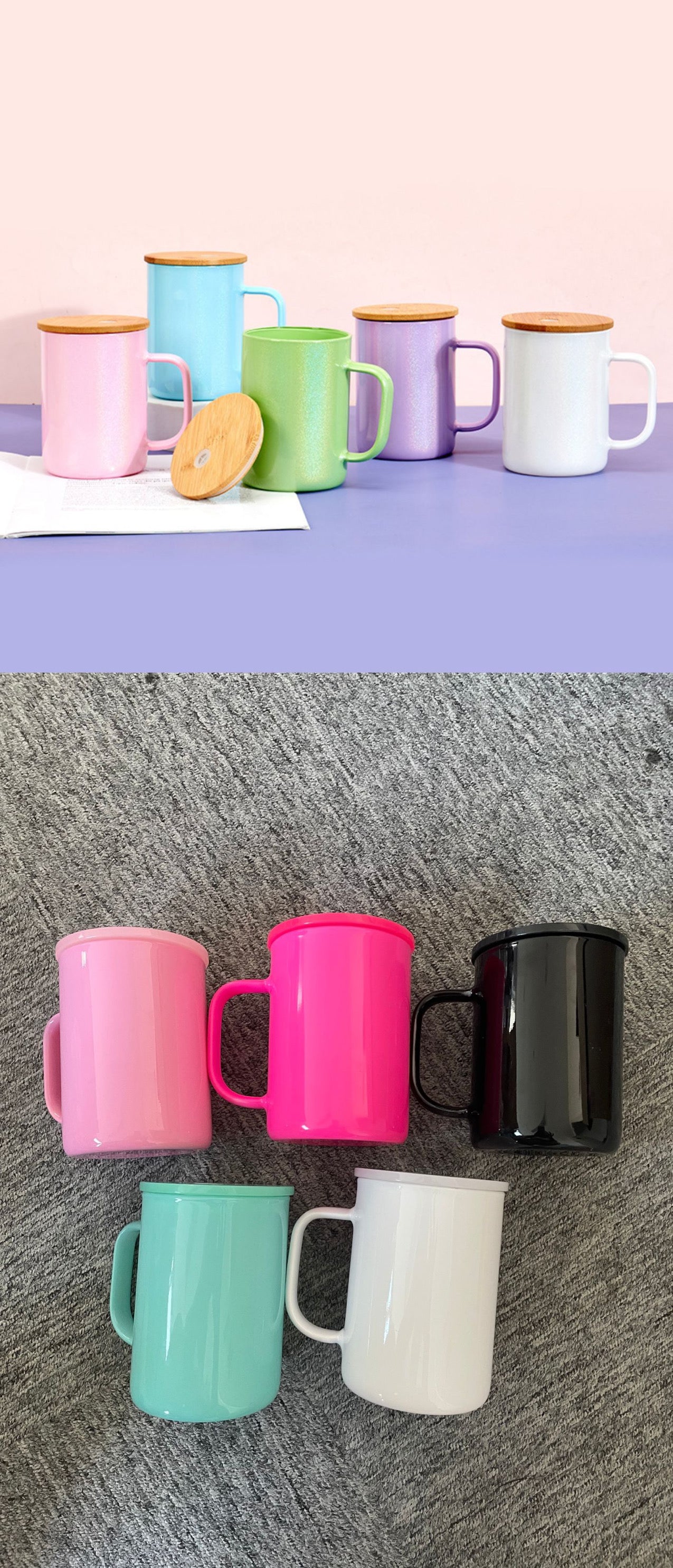Sublimation 17 oz Glass Mugs