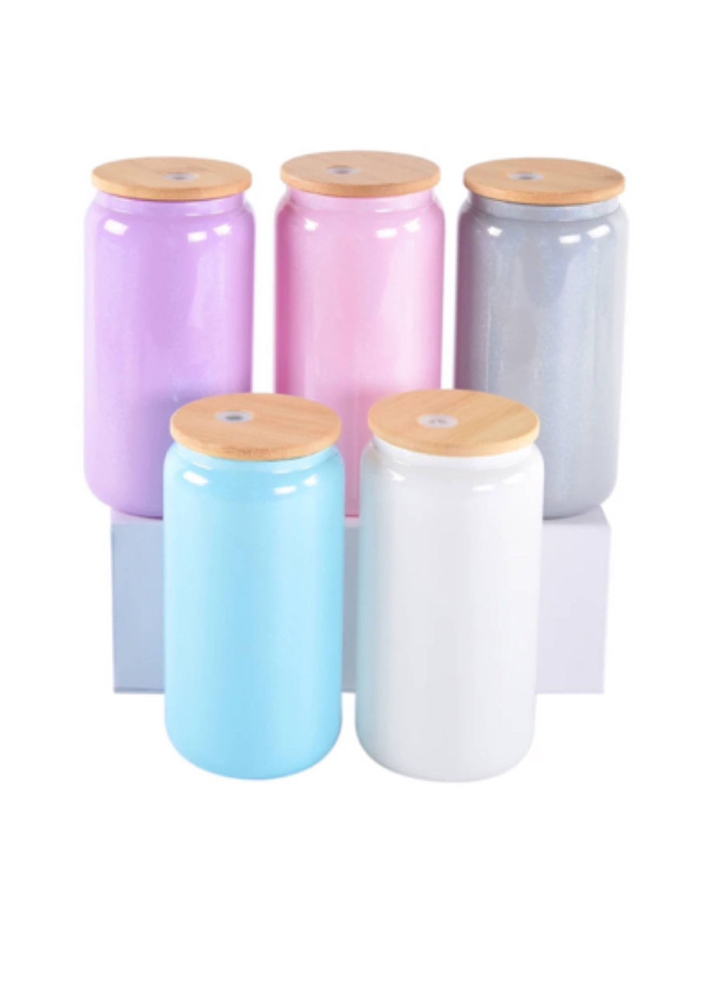 Sublimation Glass Cups ( Glitter) 16 oz