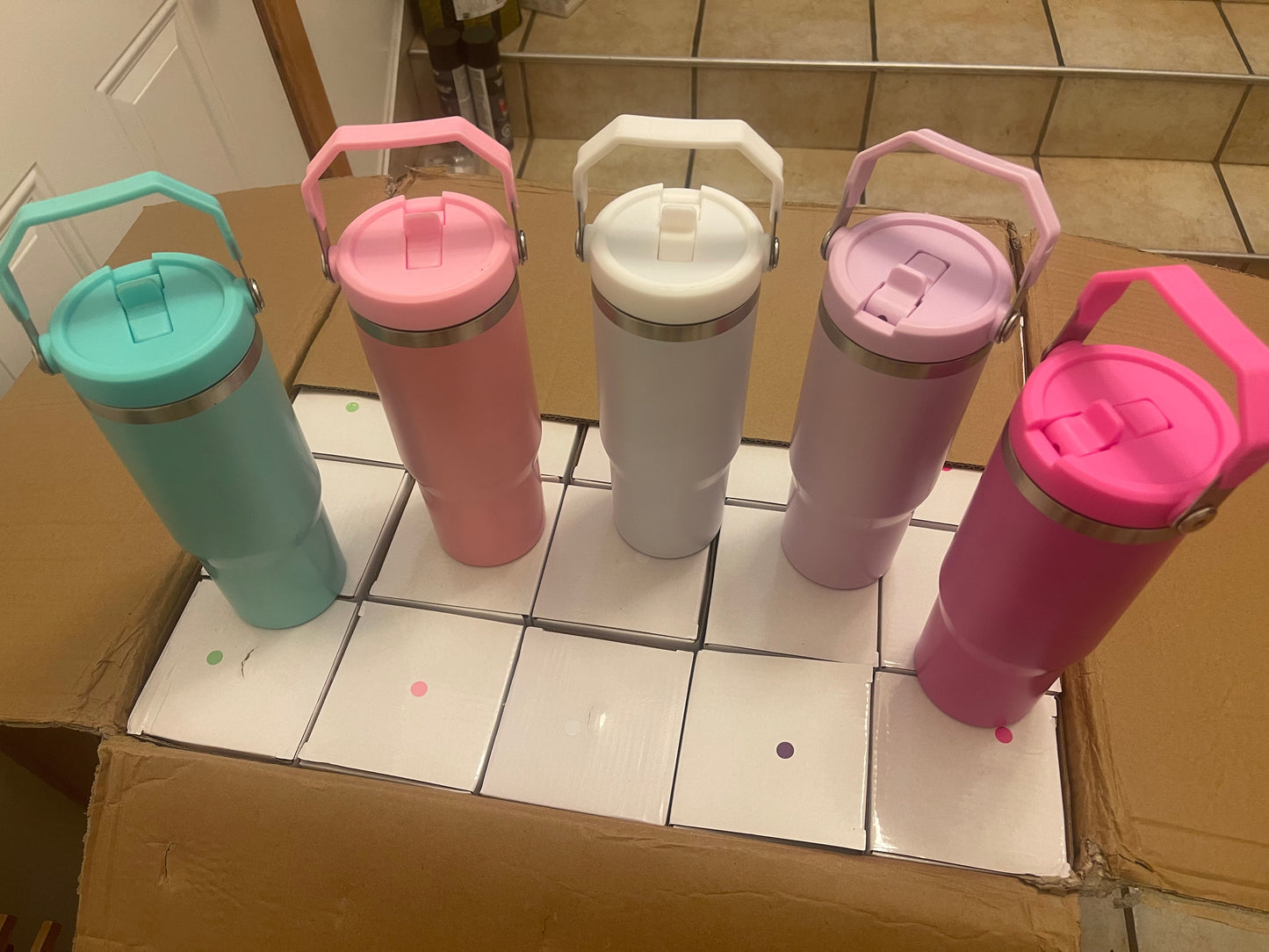 Sublimation Tumbler with handle 30 oz