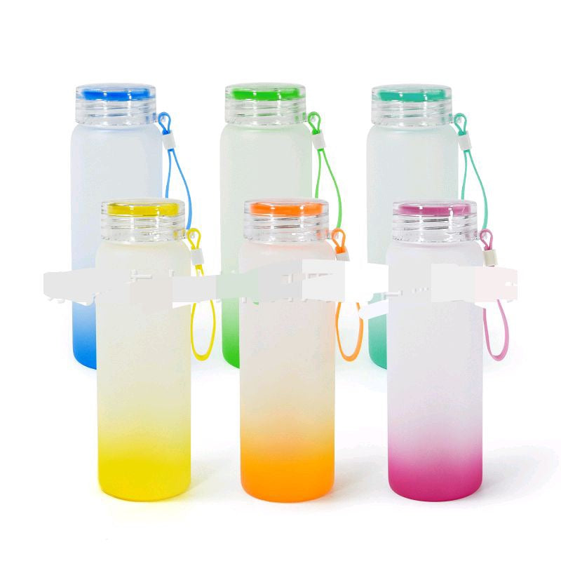 Sublimation 17 oz Gradient Glass Water bottle