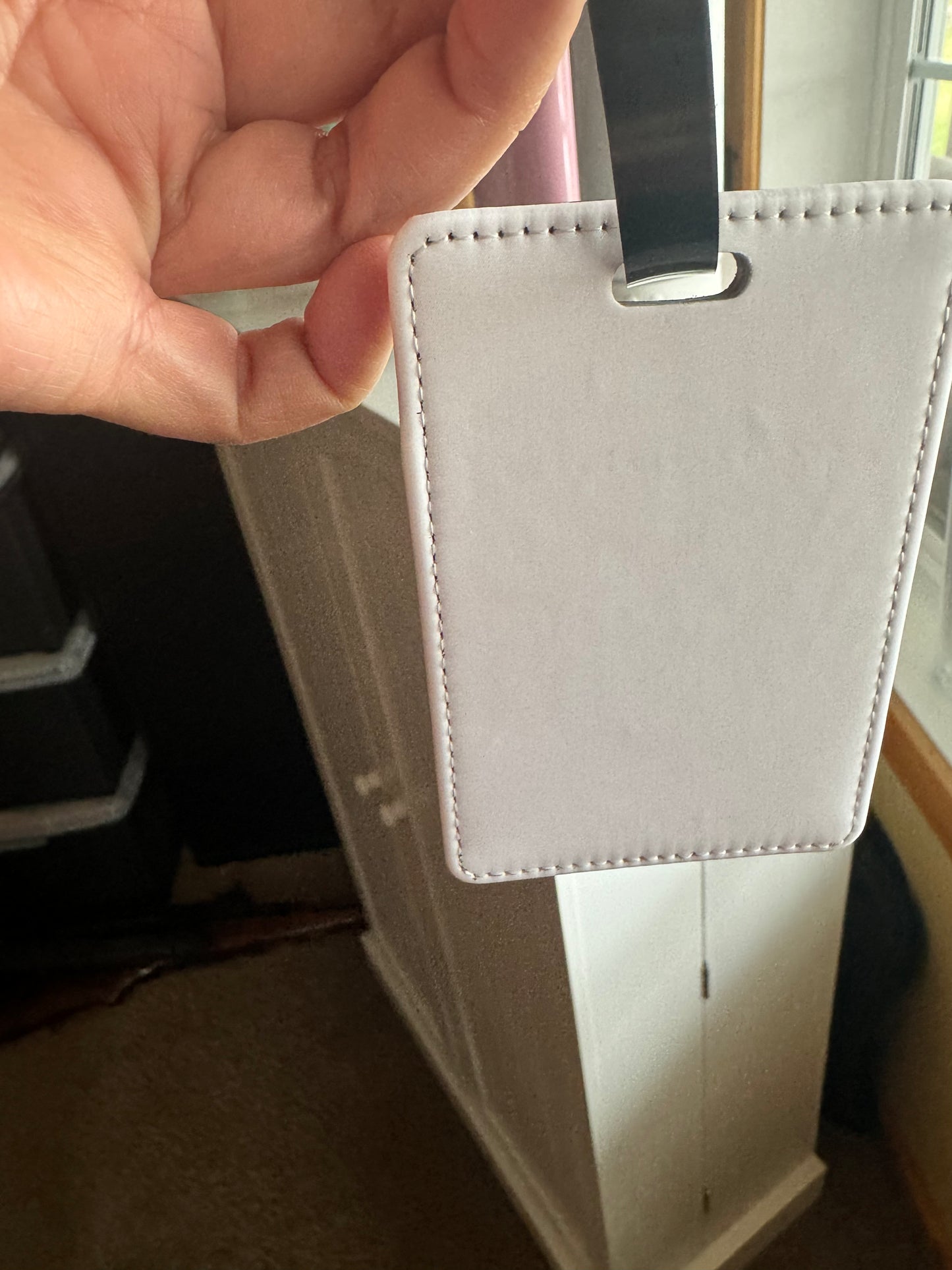 Sublimation Luggage tag with black strip