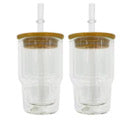 Sublimation Snow globe shot glass 3oz in bamboo lid