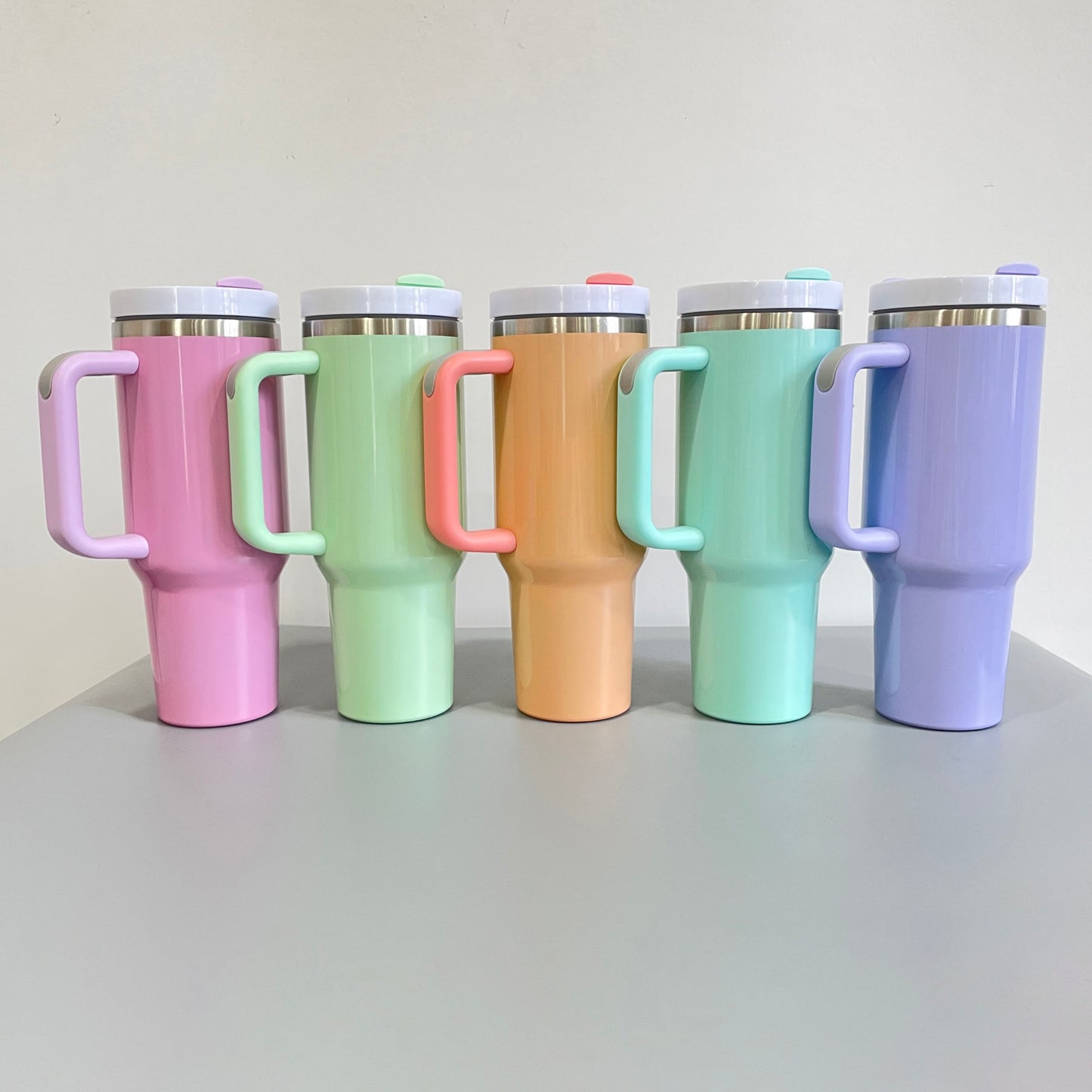 Coloured Sublimation Tumbler With Handle 40 oz