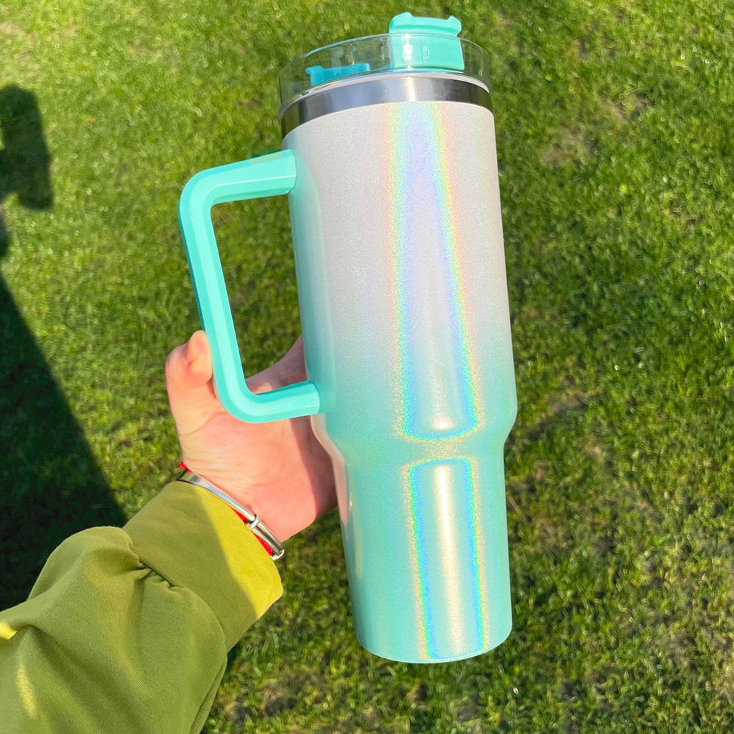 Coloured Sublimation Tumbler With Handle 40 oz