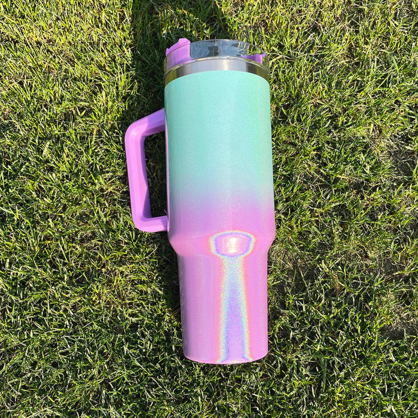 Coloured Sublimation Tumbler With Handle 40 oz
