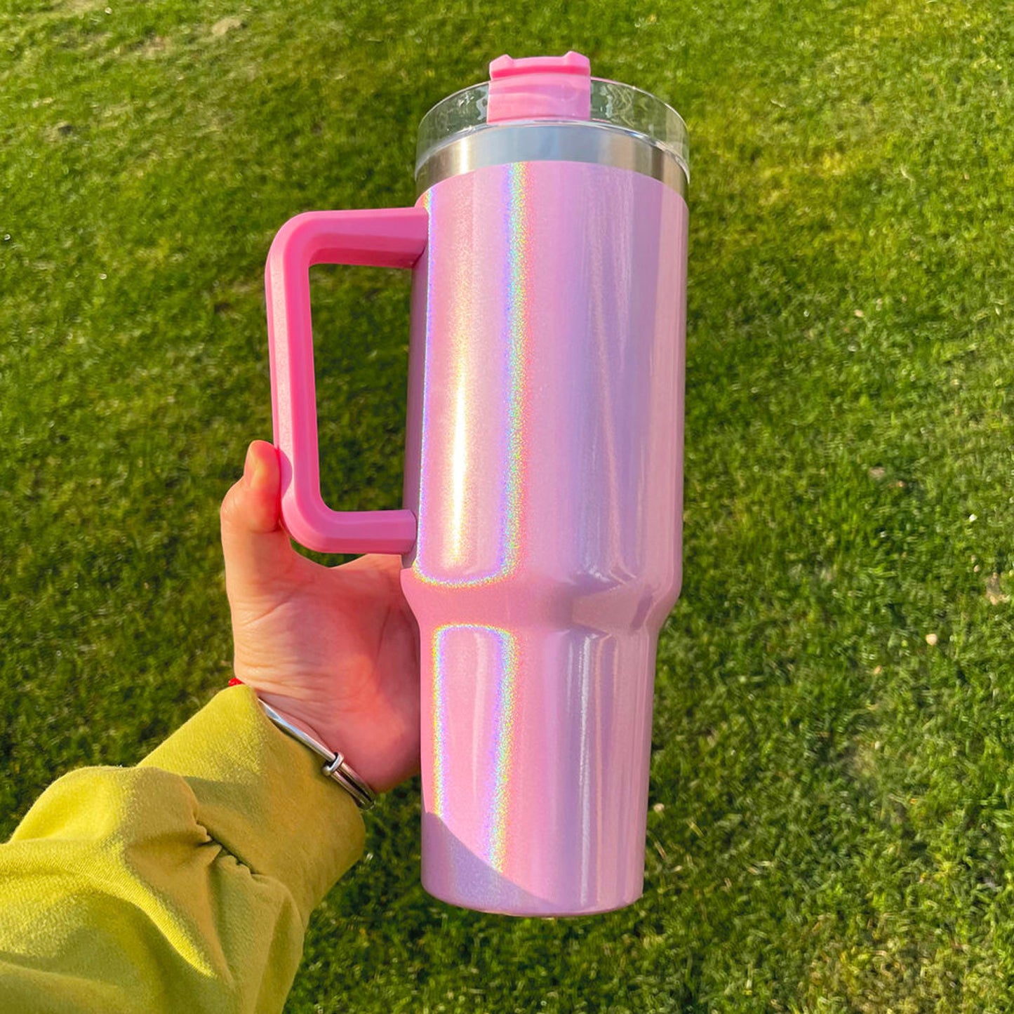 Coloured Sublimation Tumbler With Handle 40 oz