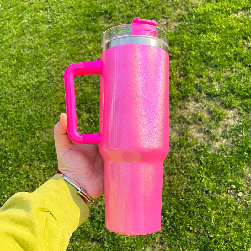 Coloured Sublimation Tumbler With Handle 40 oz
