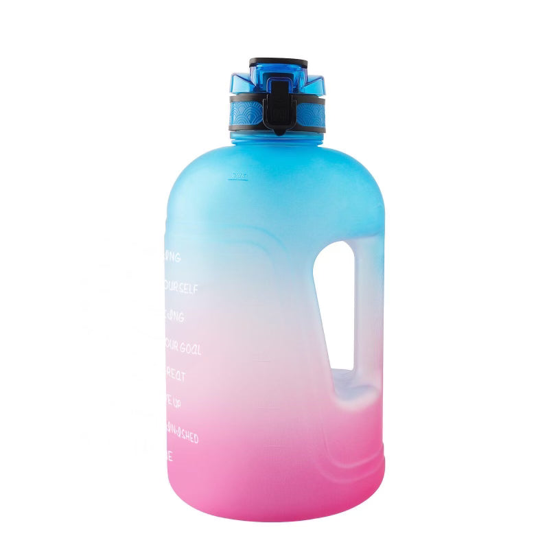 Motivational Plastic Sport Water Bottle 1 gallon