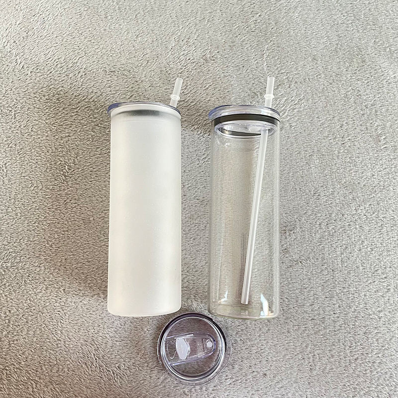 Sublimation Clear or Frosted Glass Tumbler 25 oz