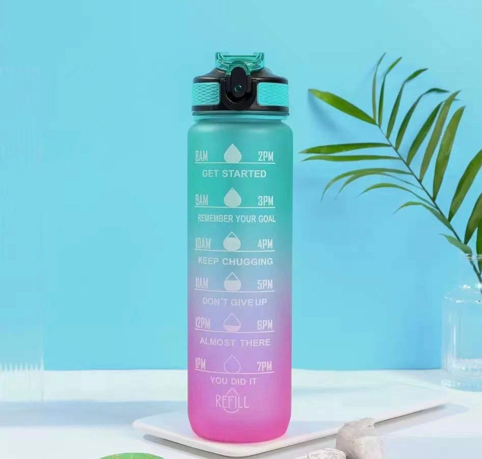 Motivational Plastic Sport Water Bottle 1 litre