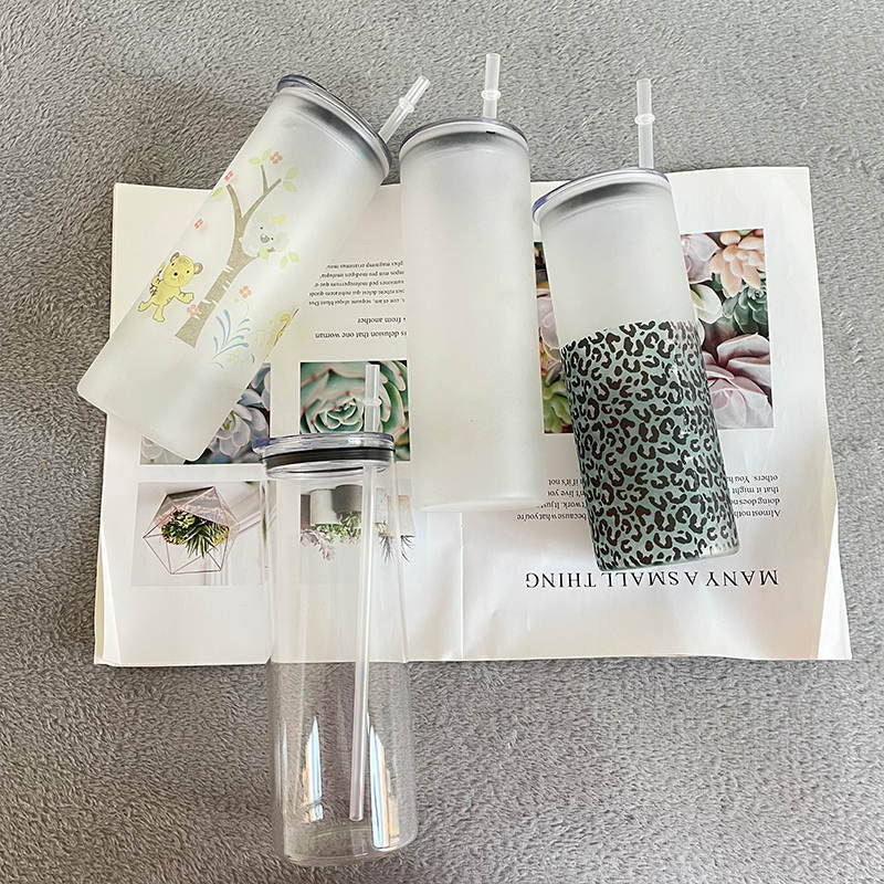 Sublimation Clear or Frosted Glass Tumbler 25 oz