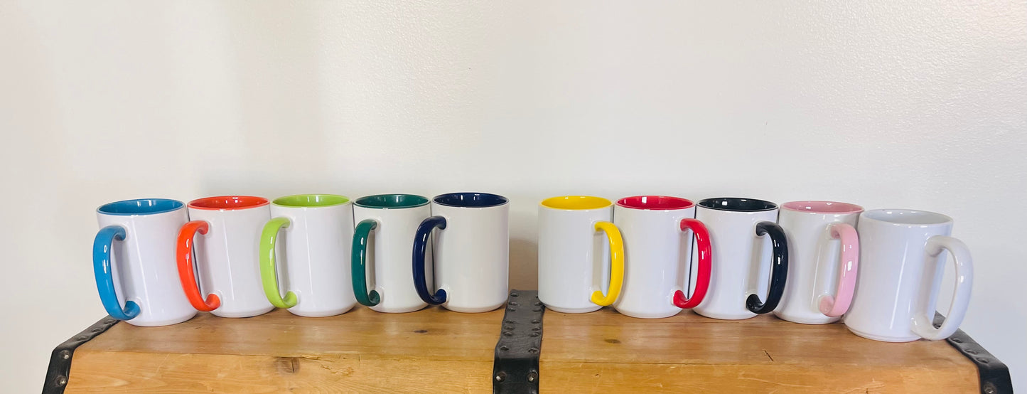 Bulk Sublimation Ceramic Mugs 15 oz