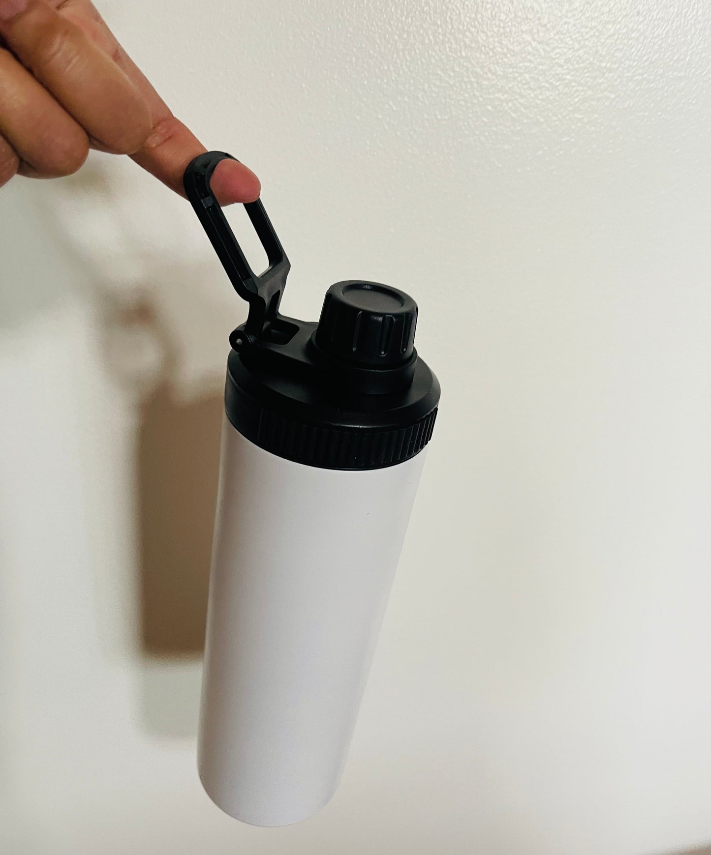 Sublimation Dual lid Sport Water bottle 20 oz (New improved lid)