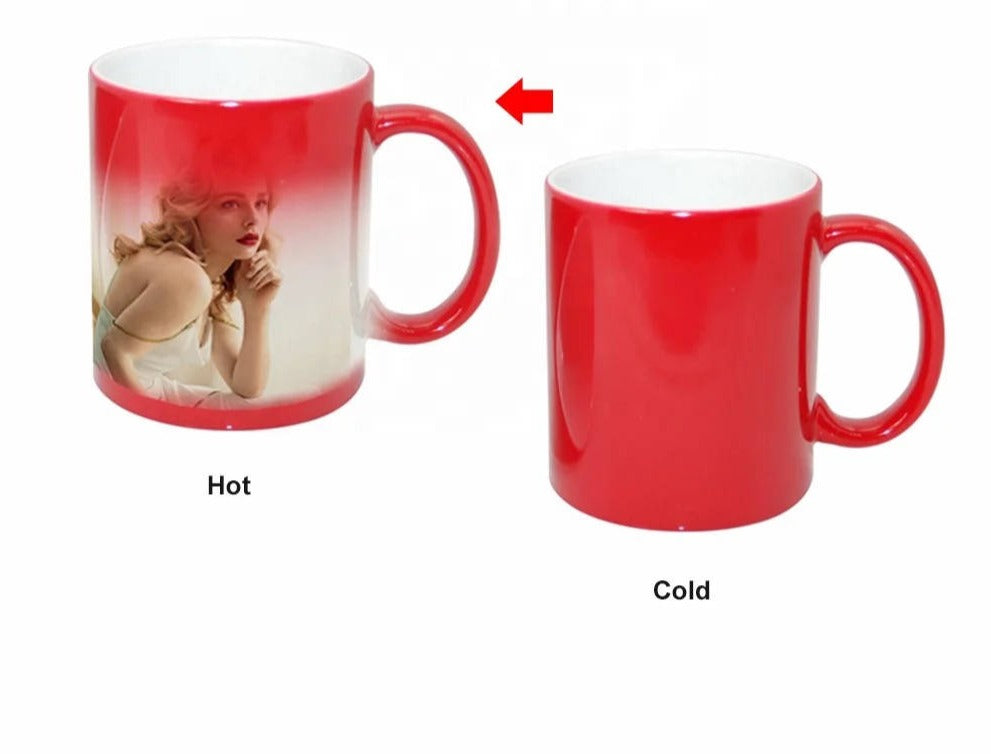 Sublimation Heat Colour Changing Ceramic Mugs
