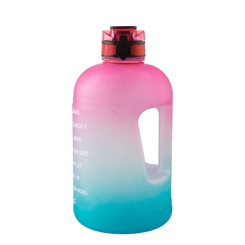 Motivational Plastic Sport Water Bottle 1 gallon